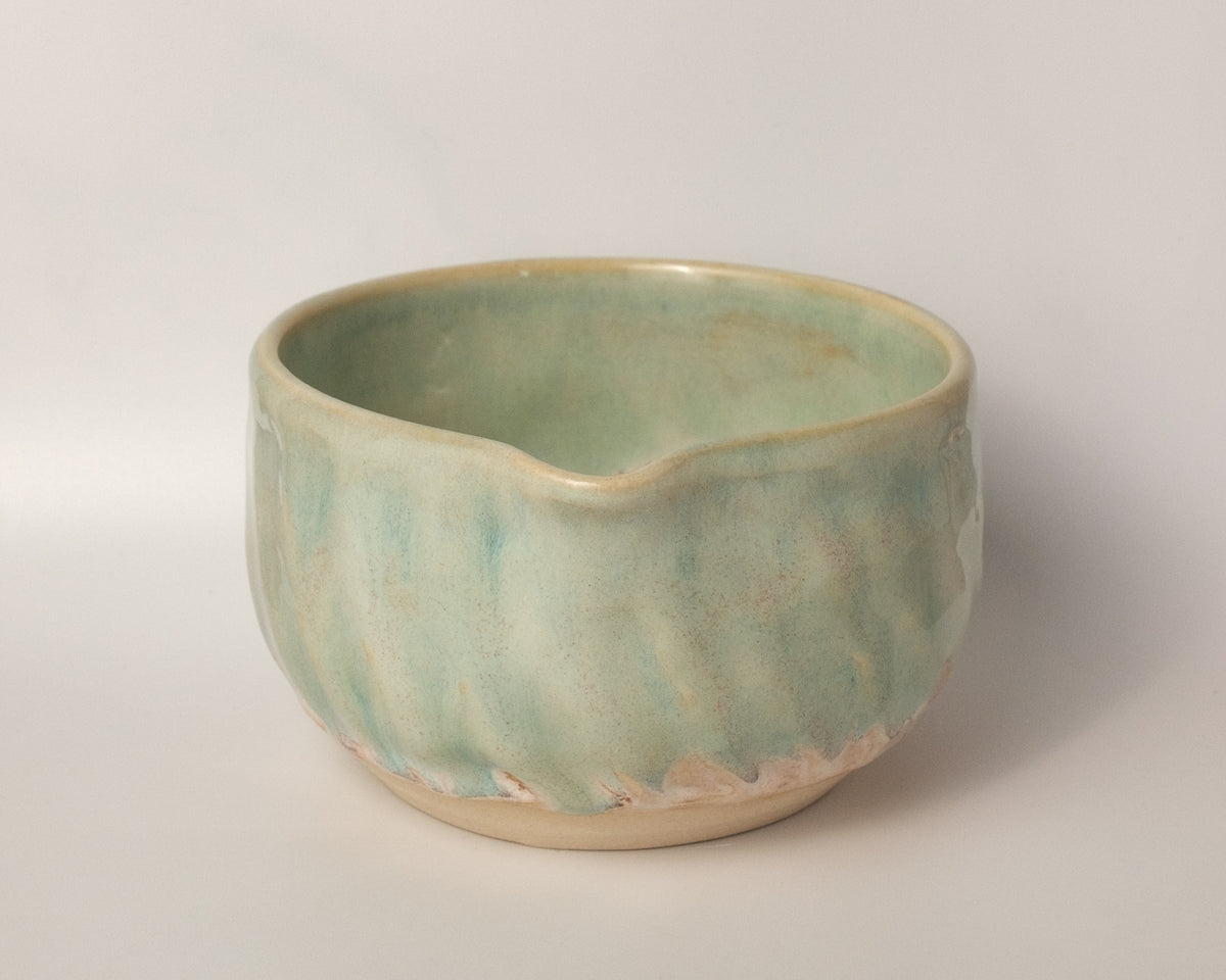 Textured Matcha Bowl